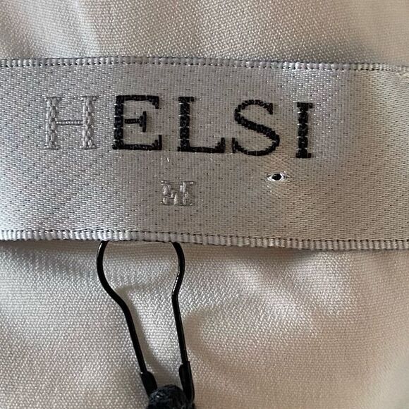 NWT Helsi Ella Midi White Dress Embroidered Long Sleeve Deep Size M - Picture 11 of 11